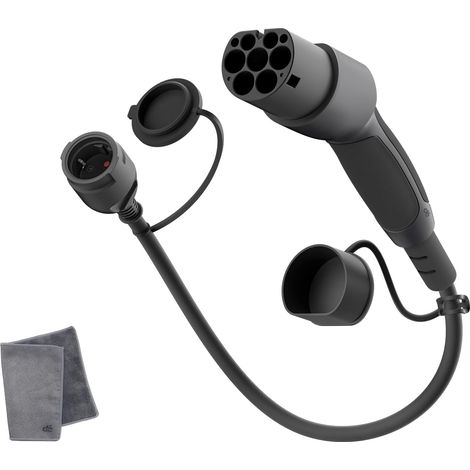 1 Adaptateur Type 2 Vers Schuko 16A, Câble 0,6m IP55 Pour Vélo Électrique Et Scooter (1/5)