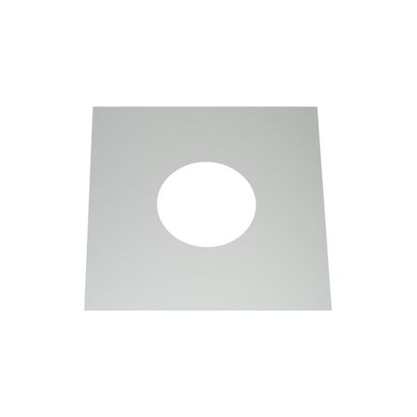 Cache mural/plafond inox monopièce 0° Ø 150/200 mm