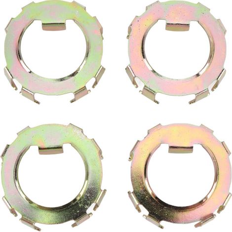 4PCS TRANSEMBLE SPING SPING NUT RETENU METAL METAL Secure Fixation Wheel Remplacement de l'essieu de la confiture EZ-Lube 2 à 8K (1/5)