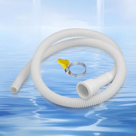 Tuyau de vidange pour climatisation, tuyau flexible de climatisation, gouttières avec pince en acier inoxydable,3 mètres (1/5)