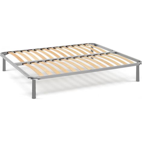 Talamo Italia - Rete letto matrimoniale Al, Rete ortopedica a doghe, 100% Made in Italy, Cm 160x190h 31