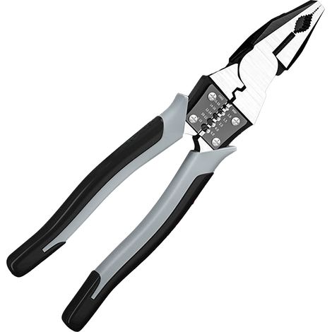 Pince universelle multifonction Delixi 9 pouces, coupe-fil électrique de qualité industrielle, style japonais ergonomique, outil d'électricien à effort réduit, édition exclusive Asie du Sud-Est. (1/5)