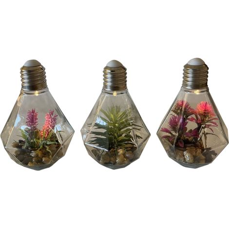 LAMPADINA GARDEN DIAMOND H19CM CON LED.