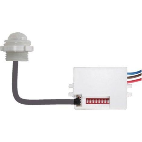 Optonica – Détecteur de mouvement étanche 6m 120° IP65 – Installation extérieure – Réglage minuterie et luminosité – Résistant aux intempéries