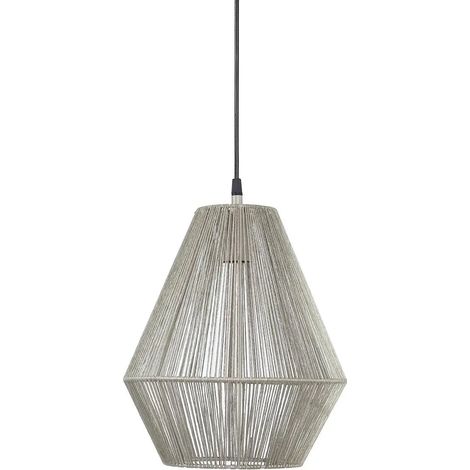 [GEBRAUCHT] B-Ware Pr Home Rio Pendelleuchte Hängelampe Lampe ø 28 Cm Beige Textilkabel