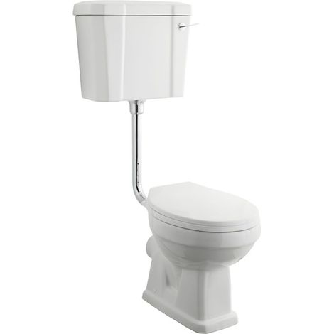 Hudson Reed – WC suspendu rétro céramique – Abattant MDF avec charnières métal – Évacuation horizontale – Hauteur 98,5cm – Garantie 20 ans (1/6)