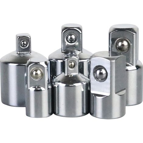 Lot de 6 adaptateurs de douilles à cliquet 1/2" à 3/8" à 1/4" (1/5)