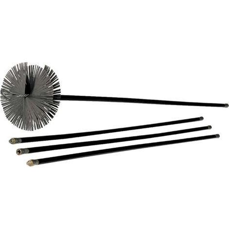kit pulizia camino con 5 canne da 140 cm, diametro 250 mm (1/2)