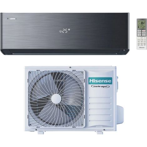 Hisense Climatizzatore Monosplit Energy Pro X Black 9000 btu QH25XV4BG Inverter R-32 Wi-Fi Classe A+++