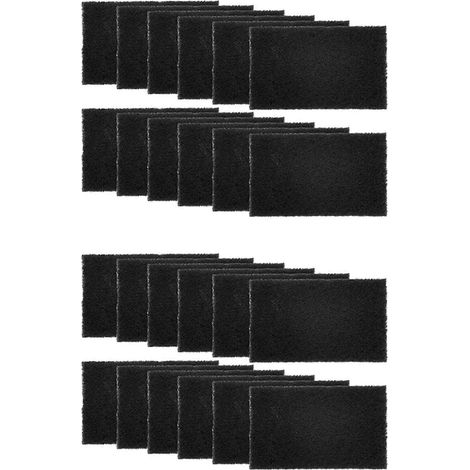 Lot de 24 poubelle Absorbing Filters Activated Charcoal Purifying Deodorizer pour Trash Cans Compost Buckets Rectangle (1/5)