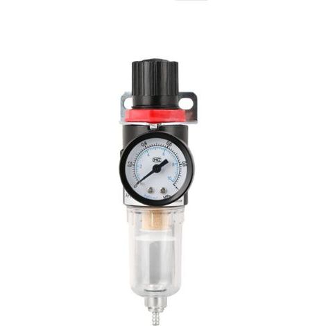 Filtre régulateur pour air comprimé,Filtre à Air Régulateur De l'humidité Pression Séparateur D'huile Piège D'humidité Compresseur L'eau Graisseur(G1/4) (1/5)