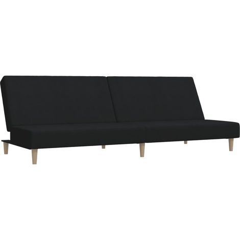 Canapé-lit,Canapé convertible à 2 places noir tissu CFW96251 (1/5)