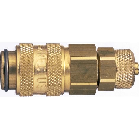 Raccord rapide pneumatique Legris, Filetage Mâle vers Mâle 16mm Européen, Profil rectus en Laiton nickelé ( Prix pour 1 )