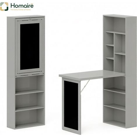Bücherregal mit schwarzem Holzdekor aus MDF 98 x 51 x 153 cm HOMAIRE (1/5)