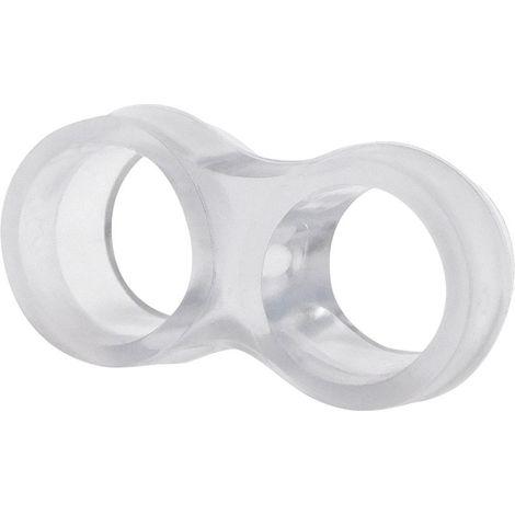 Tope de puerta manilla amortiguador TP13, PVC transparente 47 x 25 x 14 mm
