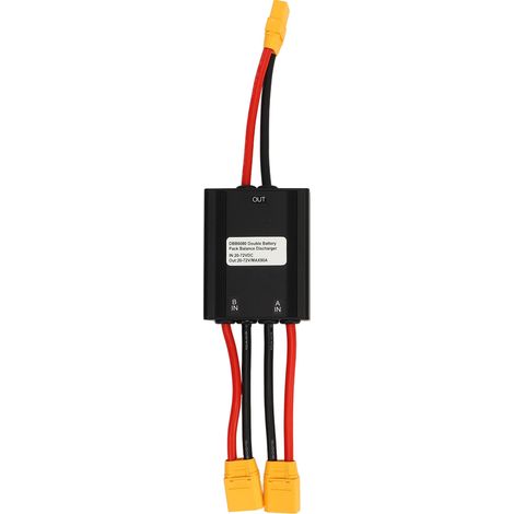 Module adaptateur parallèle double batterie 20V-72V 80A pour vélo électrique, convertisseur décharge double batterie, remplacement compatible 20V à 72V (1/5)