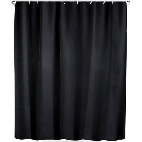 Cortina de ducha con ganchos, impermeable, 180x180 cm (1/5)