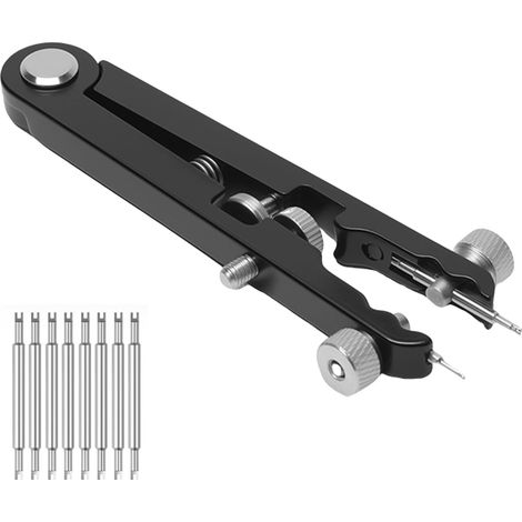 Watch strap tool, V-shaped spring bar tool with 8 solid prongs, watch strap spring pliers, spring bar tool for changing and repairing (1/5)