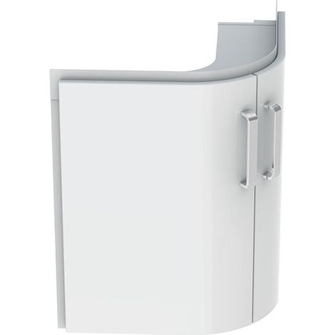 Angle HWB-meuble bas RENOVA COMPACT 482x605x482mm Ko blanc mat Fr blanc brillant