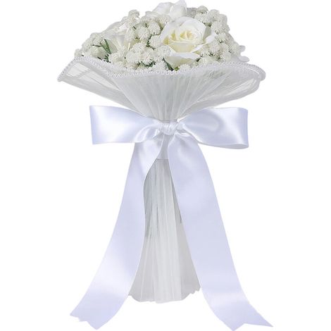 Elegante bouquet di rose, composizione nuziale a mano con CS (1/2)
