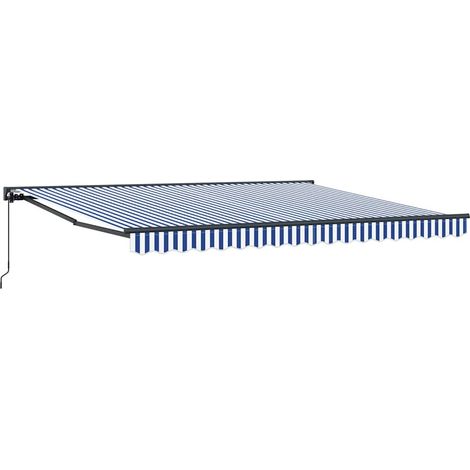 Maison Exclusive - Struttura della tenda Blu e Bianco 400 × 300 cm