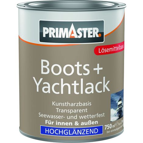 Primaster Boots + Yachtlack 750 ml farblos hochglänzend Knetform-Set