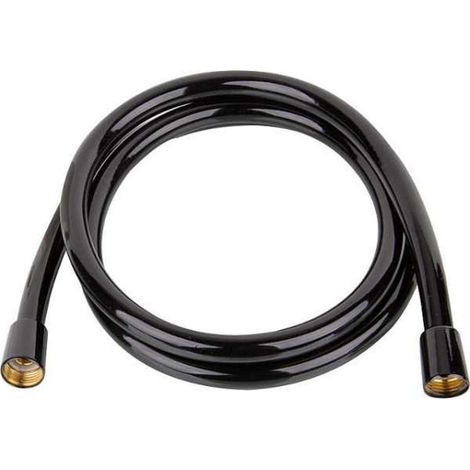 Tubo doccia 1,60 m nero