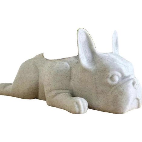 Sukkulenten-Blumentopf, Gartendekoration, Form einer französischen Bulldogge, Bonsai-Blumentöpfe
