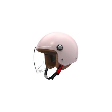 Casque demi-jet rétro 3/4 pour moto, homologué DOT, pour scooter, moto tout-terrain, karting, cyclomoteur, vélo électrique, quad, avec éclairage intégré et boucle rapide. Modèle ouvert pour adultes