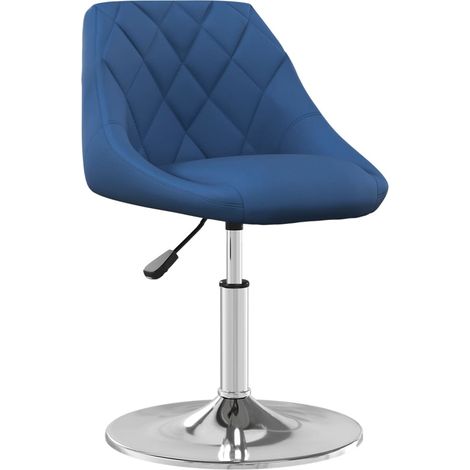 Maison Exclusive - Sedie da Pranzo Girevoli 4 pz Blu in Velluto