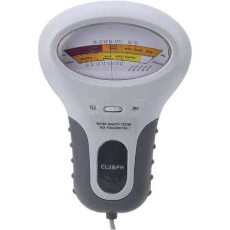 Testeur de chlore et de pH CL2, testeur numérique LCD multifonctionnel, testeur de niveau de chlore avec sonde, pour piscines et spas (1/4)