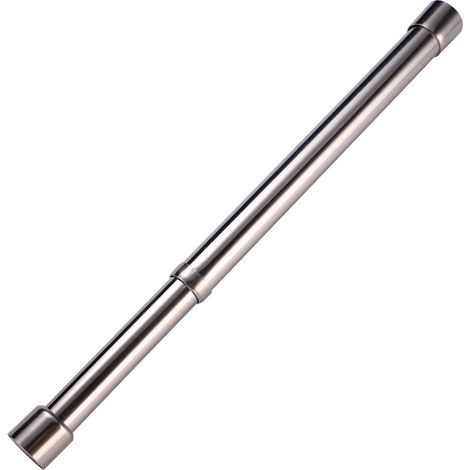 Barre Penderie Extensible,31-51 cm Barre de Penderie en Acier Inoxydable Réglable argente (1/5)