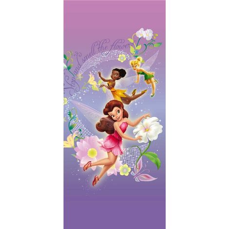 Poster porte La Clairière d’été Disney Fairies intisse 90X202 CM (1/4)