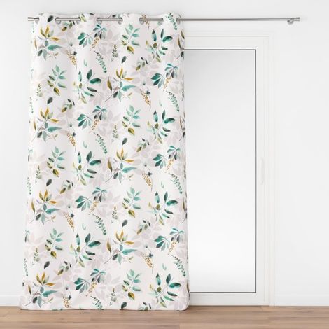 Rideau a oeillets grande hauteur 140 x 280 cm polyester imprime Dilaris (1/4)