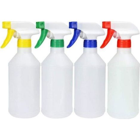 4pcs 500ml Flacon Pulvérisateur Vide à Pression Manuelle Bouteille Vaporisateur pour Fleurs de Micro Paysage et Hydratation (1/3)