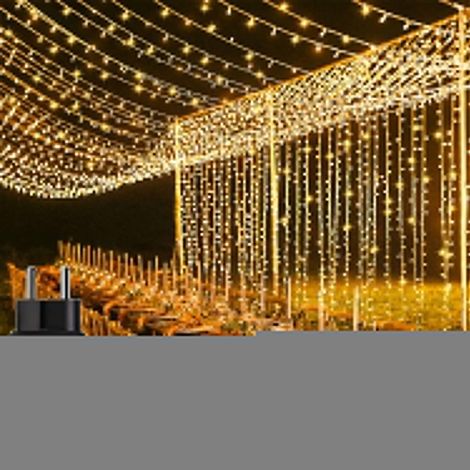 Guirlande Lumineuse Carnaval Mariage Extérieur Jardin Intérieur Éclairage( chaud) 1000 LED 100M Blanc (1/5)