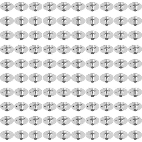 Support De Mèche - Métal - Diamètre 20 mm - Pour Bougies Chauffe-Plat - Centrage Précis - Lot De 100 Pièces (1/5)
