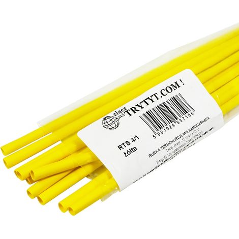10x guaine termorestringenti RTS 4/1 gialle (1/2)