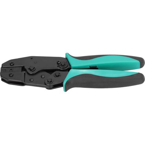 Pince à sertir à cliquet professionnelle pour cosses isolées avec poignée ergonomique antidérapante (1/5)