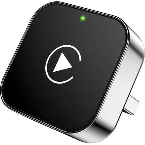 Adaptateur CarPlay sans fil pour iPhone, mise à niveau 2025 : conversion d'un adaptateur Apple CarPlay filaire en sans fil, mini USB pour voiture avec rallonges USB-A et Type-C, contrôle stable, Plug (1/4)