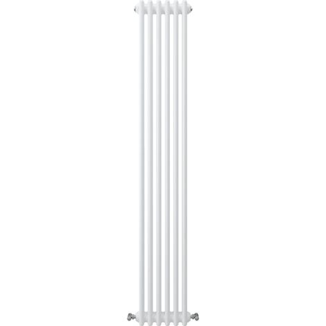 Acezanble Vertical Traditional Cast Iron Style Radiator 1800x290mm 3 Column White