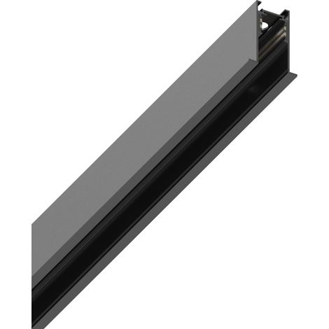 EGO RECESSED TRIM PROFILO SISTEMA LINEARE BINARIO NERO 100CM IN ALLUMINIO (1/4)