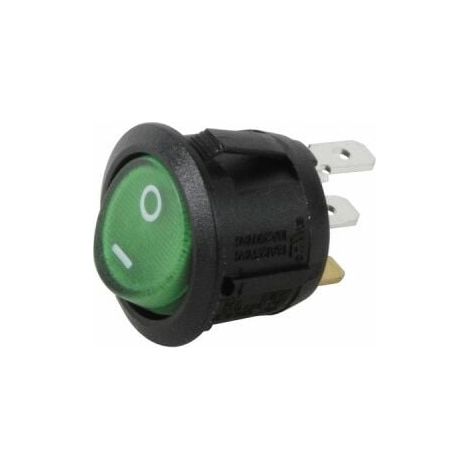 MSBD Interrupteur unipolaire �23 lumineux ver, Ref.87168249040, par diff - Besoin D'Habitat