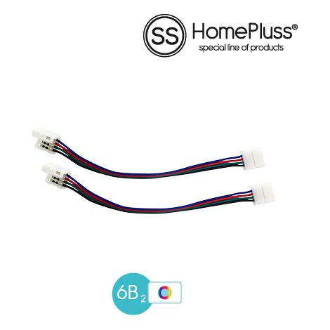 Bolsa 2 conectores para tiras LED RGB (1/4)