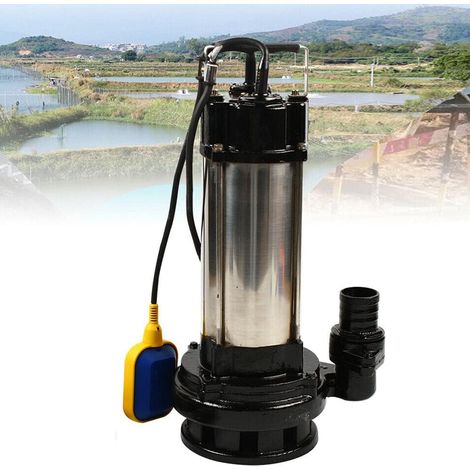 1500W Edelstahlabwasserpumpe Tauchpumpe mit 36m³/h Durchfluss für Gebäude, Abwasserentlass und Versorgung von Haushalten und Unternehmen