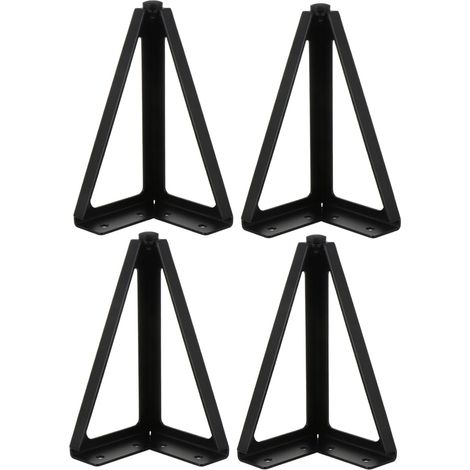 Set di 4 gambe in ferro massiccio per mobili: adatte a divani, tavoli, letti e mobili TV. Spesse, resistenti e facili da maneggiare. (1/4)