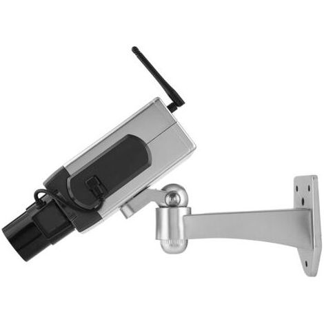 Pair - SJLERST Caméra Factice Surveillance Fausse Caméra Rotation Automatique pour extérieur/intérieur (1/5)