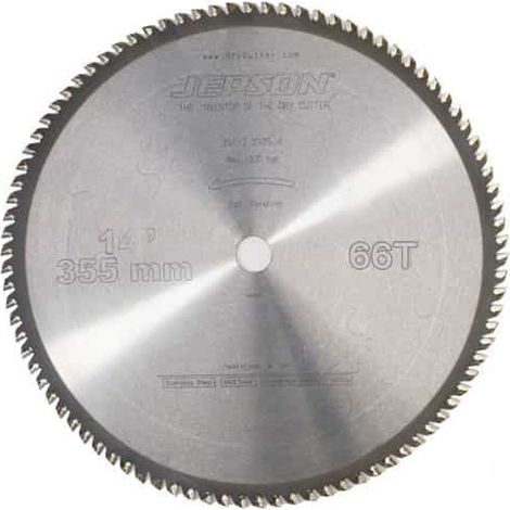 JEPSON Lame de scie carbure Ø355mm - Acier - 600595 - 355 mm - 2.2 mm - 25,40 mm - 66 dents