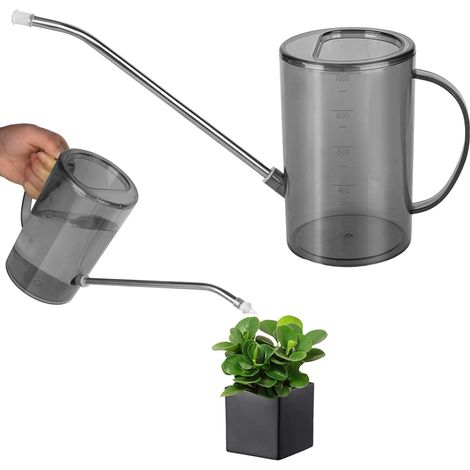 Gießkanne (1,0 l) mit langem Ausguss für Zimmerpflanzen – Kleine Gießkanne für Zimmerpflanzen – Gießkanne für Blumen, Haus, Garten und Terrasse (1/5)