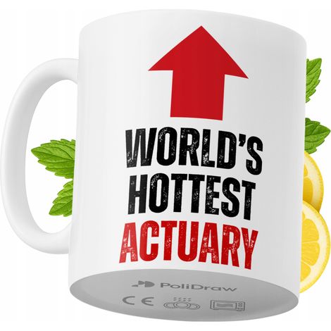 Tazza divertente e umoristica per un attuario, ideale per caffè e tè, con grafica e testo divertenti. Perfetta per compleanni, onomastici e festività. Tazza premium per occasioni speciali, per casa, u (1/5)